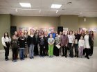 Collective photo of participants of the exhibition \"Inspiration by Ornament-2024\". Lyubertsy Art Gallery, 02/03/2024.