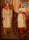 Фрагмент картины «Есенин и Айседора»:  Женщины в Рязанских национальных костюмах.