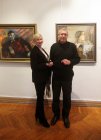 Spouses, artists - Baukov Valery and Irina. The opening of the jubilee exhibition dedicated to the 75th anniversary of the Ryazan branch of the Union of Artists of Russia. 