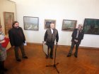 Left - right: Chairman of the Ryazan branch of the Union of Artists of Russia, Honored Artist of Russia - Alexei Anisimov, director of the Ryazan Art School - Vasily Koldin, People\'s Artist of Russia, member of the Russian Academy of Arts - Gennady P