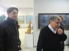 At the left – Konstantin Mikhalevich, on the right – Vladimir Reshedko. Opening of the anniversary Regional art exhibition \"Fall — 2015\" devoted to the 75 anniversary of the Ryazan organization of the Union of artists of Russia. 