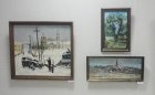 On the left a picture of Michael Skripnyuk. The exhibition Jubilee Regional Art Exhibition \"Autumn - 2015\", dedicated to the 75th anniversary of the Ryazan branch of the Union of Artists of Russia. 