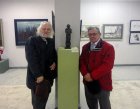 Sculptor - Boris Gorbunov (right) and the painter - the sculpture Valentin Chavkin Boris Semenovich \"Artist\" (Valentin Chavkin). The opening of the Jubilee Regional Art Exhibition \"Autumn - 2015\", 