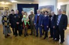 Opening of an exhibition \"Kyshtym and Chernobyl: tragedy, feat, prevention\". Against Alexey Akindinov and Valery Bobkov\'s pictures. Chuvash national museum. Russia, Cheboksary, on April 26, 2016.