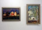 Mikhail Rytkov\'s pictures. The Spring 2015 exhibition devoted to the 70 anniversary of the Victory over fascism. Showroom of the Union of artists of Russia, Ryazan. April 23. Russia.