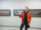 The pictures have an artist Victor Grusho-Novitsky. Opening of the reporting Regional art exhibition \"Spring of 2016\". April 1, 2016. Showroom of the Union of artists of Russia, Ryazan.