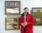 The pictures have an artist Oleg Potapov. Opening of the reporting Regional art exhibition \"Spring of 2016\". April 1, 2016. Showroom of the Union of artists of Russia, Ryazan.
