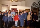 At opening of a personal exhibition of Alexey Akindinov in the State Museum of local lore, in Sasovo, the Ryazan region. 2003. 