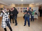 Fantasy festival \"Let\'s go!\" October 4, 2012. At the opening of the Festival of the Interregional public fiction \"Let\'s go!\". Foyer Ryazan Youth Palace. In the center of photographer - Alexander Korolev, amid the exhibition - children\'s drawing compe