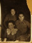 My grandfather in the area of mother – Fokin Vasily Alekseevich with front girlfriends, the fortieth years of the 20th century.