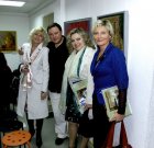 With directors of the Ryazan schools. At opening of an exhibition of Alexey. On September, 25th 2009.