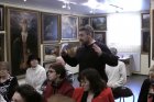 Speech writer Dmitry Ydkin. Art gallery of Andrei Mironov. Meeting the audience with the artist Alexei Akindinov \" Patterns in the horizon.\" April 14, 2018 Creative club \"for the soul\", Ryazan.