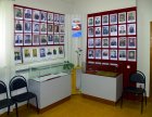 The exposition devoted to heroes veterans. Zakharovsky museum of local lore, opening of a personal exhibition of Alexey Akindinov \"My small Homeland\", on June 2, 2016, Ryazan region, Russia.