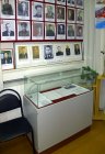 The exposition devoted to heroes veterans. In the foreground the show-window devoted to the granduncle of Alexey – to the general-colonel Pavel V. Akindinov. 