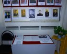 The show-window devoted to the granduncle of Alexey – to the general-colonel Pavel V. Akindinov. A number of photos, on a photo at the left - Alexey Akindinov and his grandfathers, participants of the Second World War: 