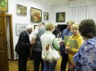 Zakharovsky museum of local lore, opening of a personal exhibition of Alexey Akindinov \"My small Homeland\", on June 2, 2016, Ryazan region, Russia.