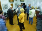 Zakharovsky museum of local lore, opening of a personal exhibition of Alexey Akindinov \"My small Homeland\", on June 2, 2016, Ryazan region, Russia.