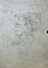 Эскиз к картине «Триумф». Бумага, графитный карандаш. 29х20см, 1998г.с.