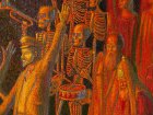 «The Dance Of The Death». The fragment: V. Lenin, skeletons, K. Tsiolkovskiy.