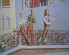 \"MILANO\" restaurant. Ryazan, Koltsova st.  The painting by acryl paints on walls. \"Venice\". 2006