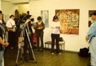 At the opening of self exhibition of Alexey - «Key». September 2003.