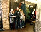 Customers: spouses Alexander and Margarita and their sons. At Alexey Akindinov\'s picture \"Zebra 1\" (the left part of diptych of \"Zebras\"), on their apartment (street of Professor Nikulina, 41). On February, 25th 2012.