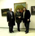 Слева - направо: архитектор Майбаум Эдуард Викторович, супруга Алексея – Елена, Алексей Акиндинов.